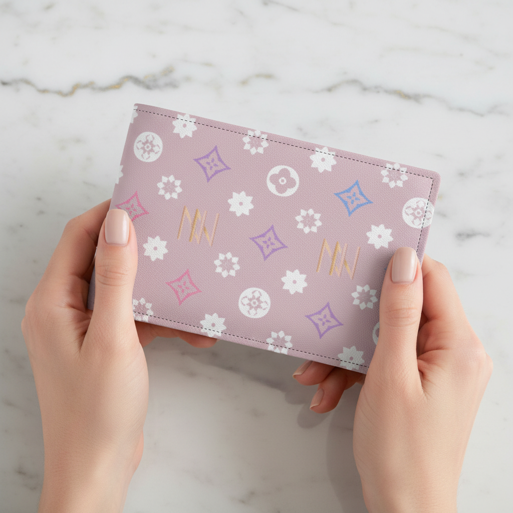 محفظة وردية فاخرة 2