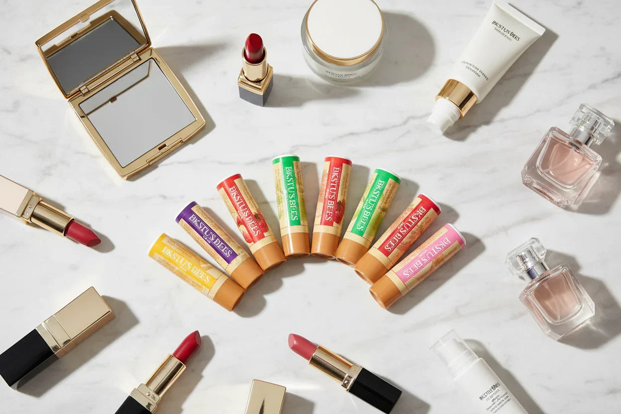 بلسم الشفاه على طاولة التسريح 2