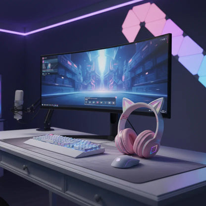 السماعة الوردية في غرفة ألعاب فاخرة - لقطة 2