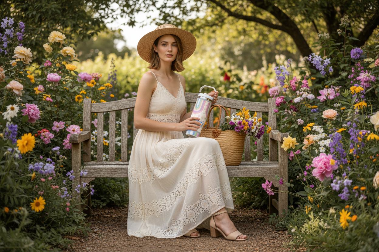 30oz Stainless Steel Holder Friendly Travel Tumbler