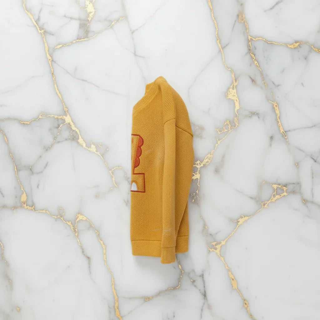 V-neck Mario One Warm Yelllow Sweater