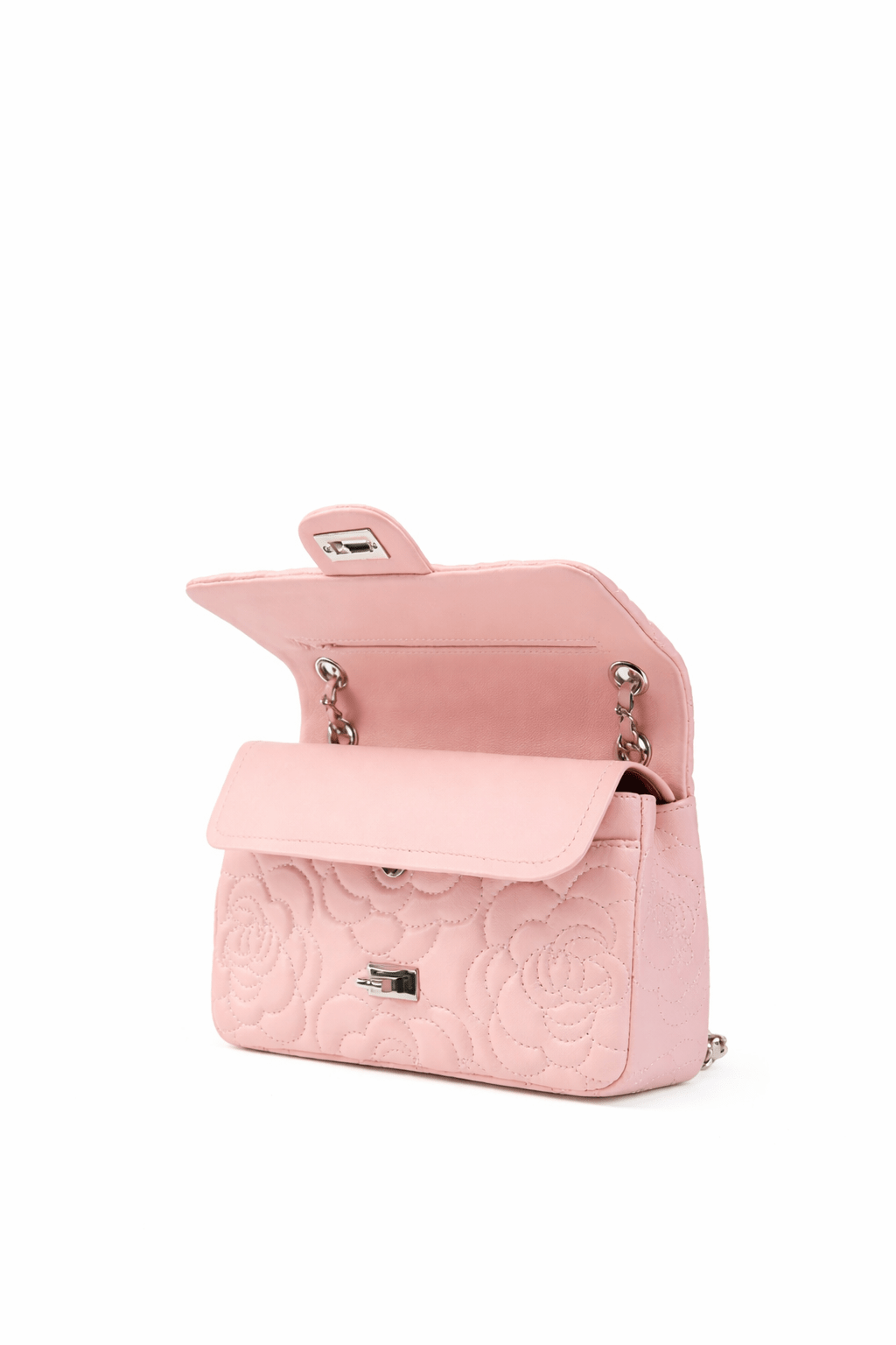 Genuine Leather Pink Crossbody Bag
