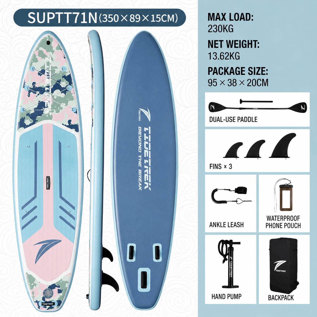 Inflatable Standing Paddle Board Set