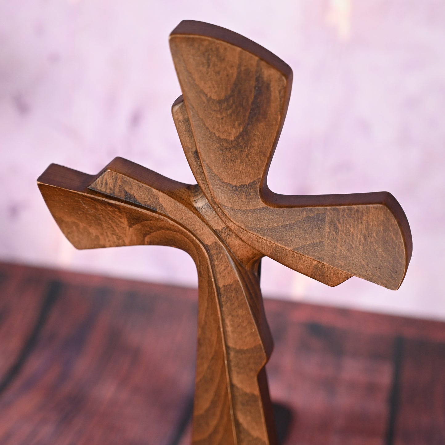 Vintage Wooden 3D Cross Wall Art
