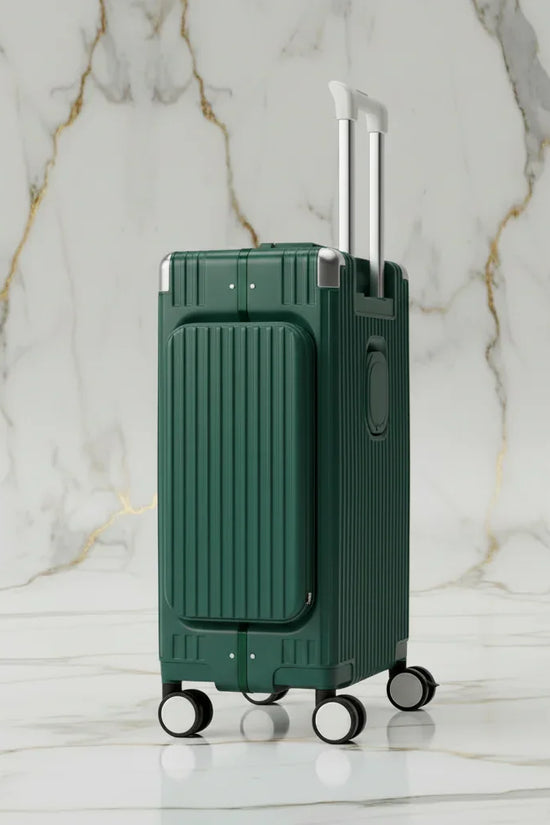 الحقيبة باللون #2f4542 - منظر جانبي