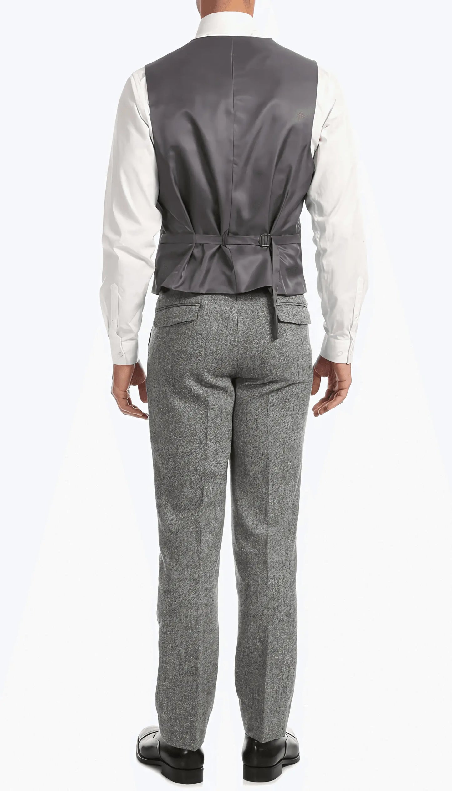 3-Piece Slim Fit Grey Suit - IVORYNN