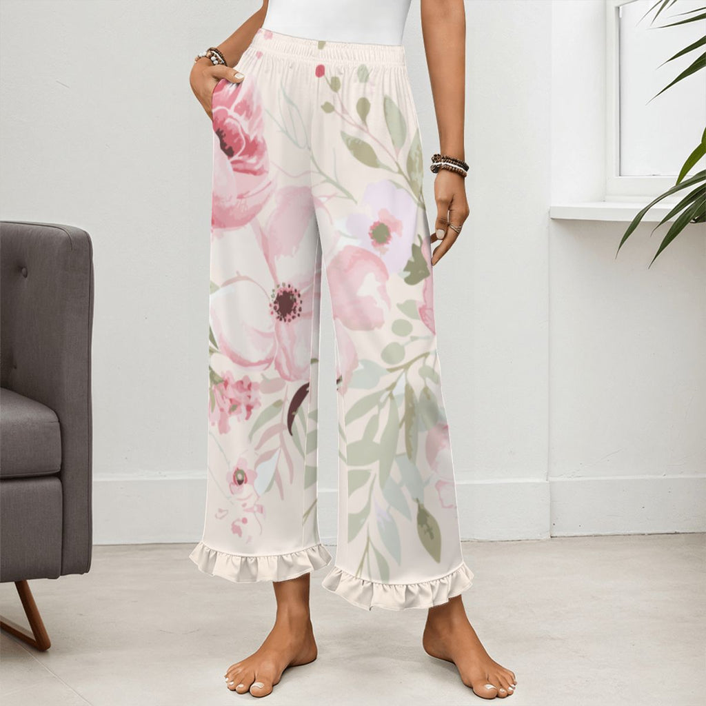 FloraRuffled Pajama Pants