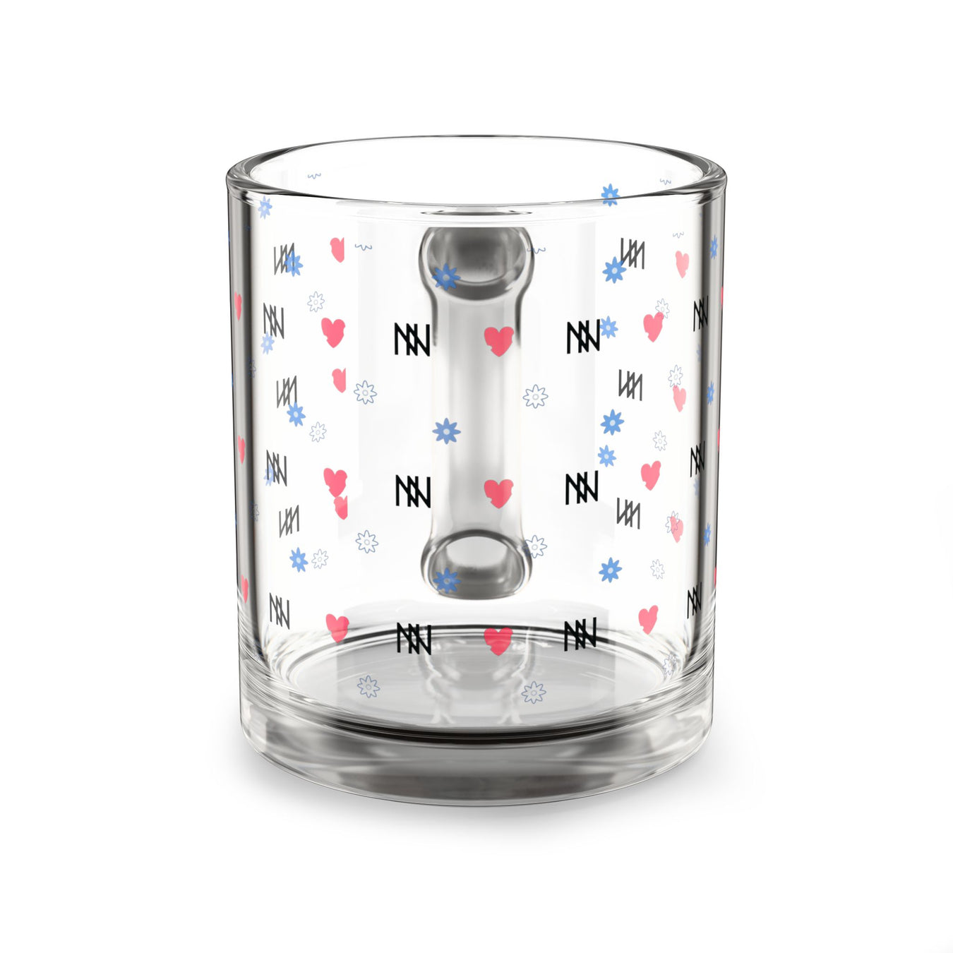 10oz Glass Mug Heart IVORYNN