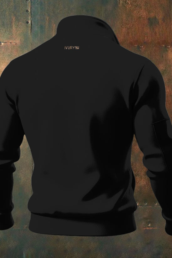 IVORYNN Thick Knit Fleece Black Jacket