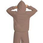 Travel Nap Dark Brown Hoodie with Built-in Eye Mask