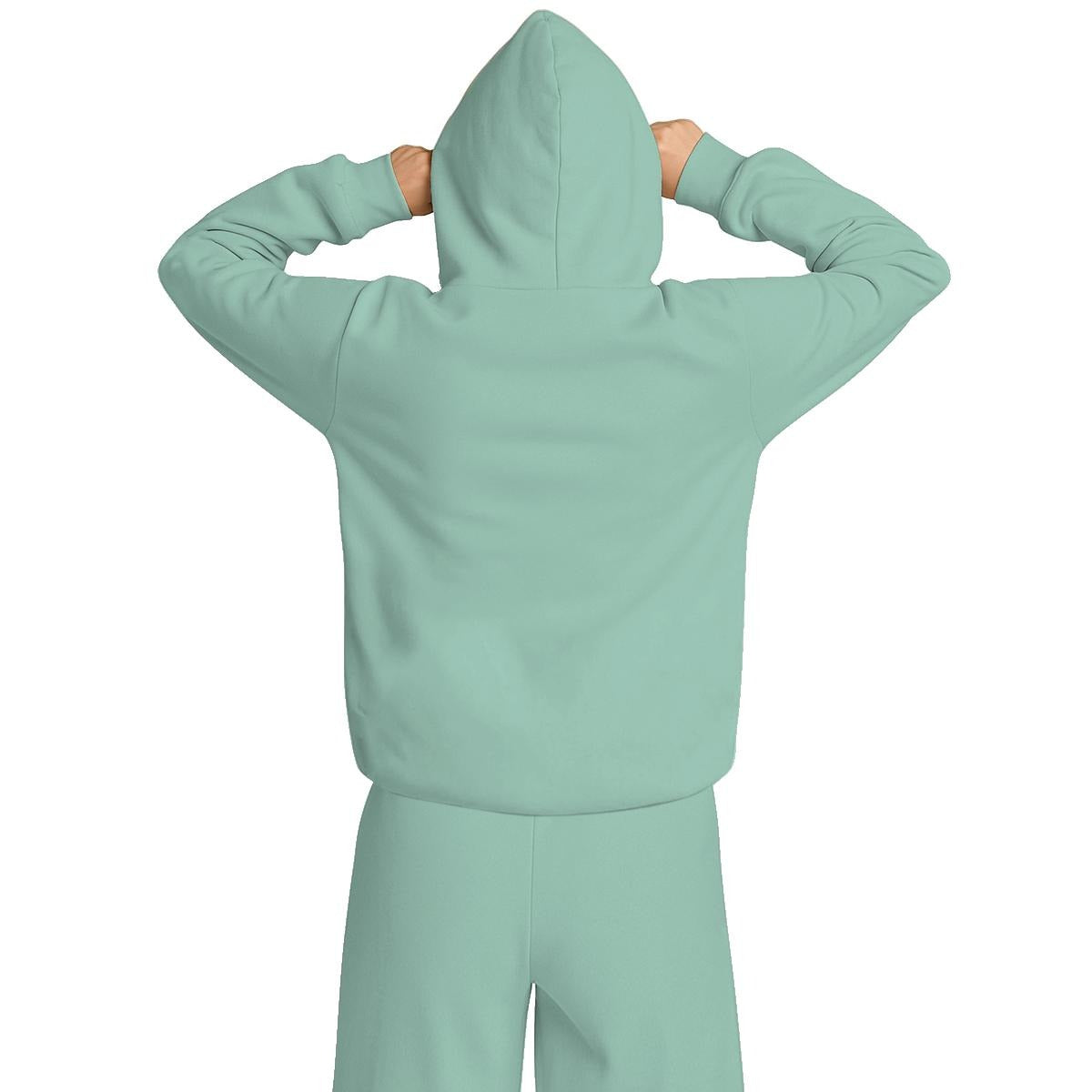 Travel Nap Mint Hoodie with Built-in Eye Mask