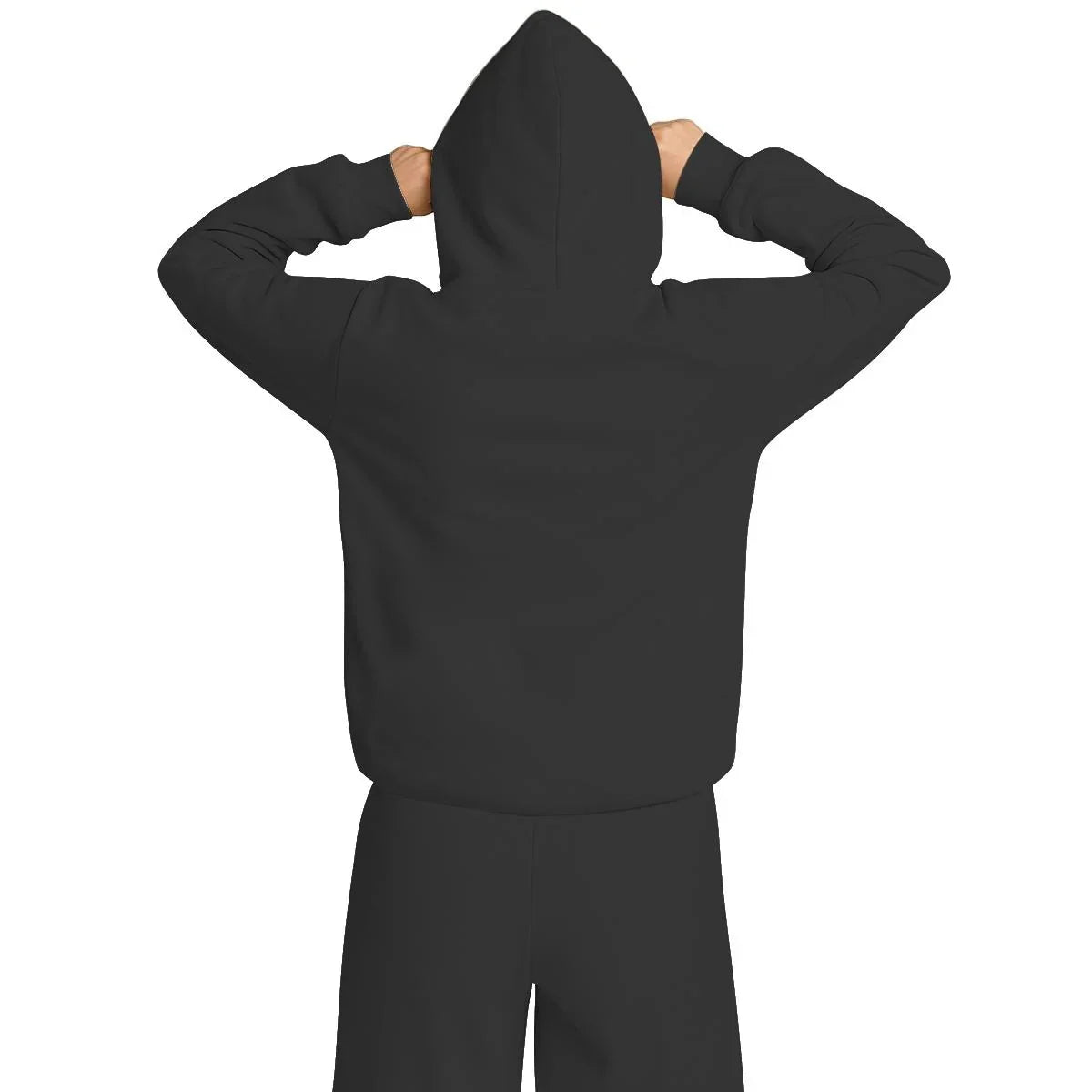 Travel Nap Gray Hoodie with Built-in Eye Mask