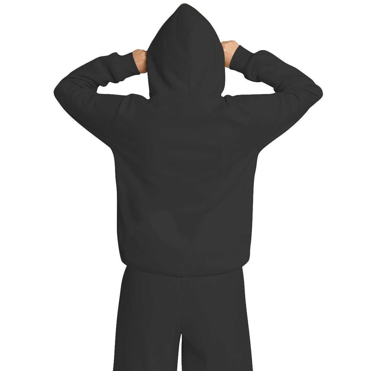 Travel Nap Gray Hoodie with Built-in Eye Mask