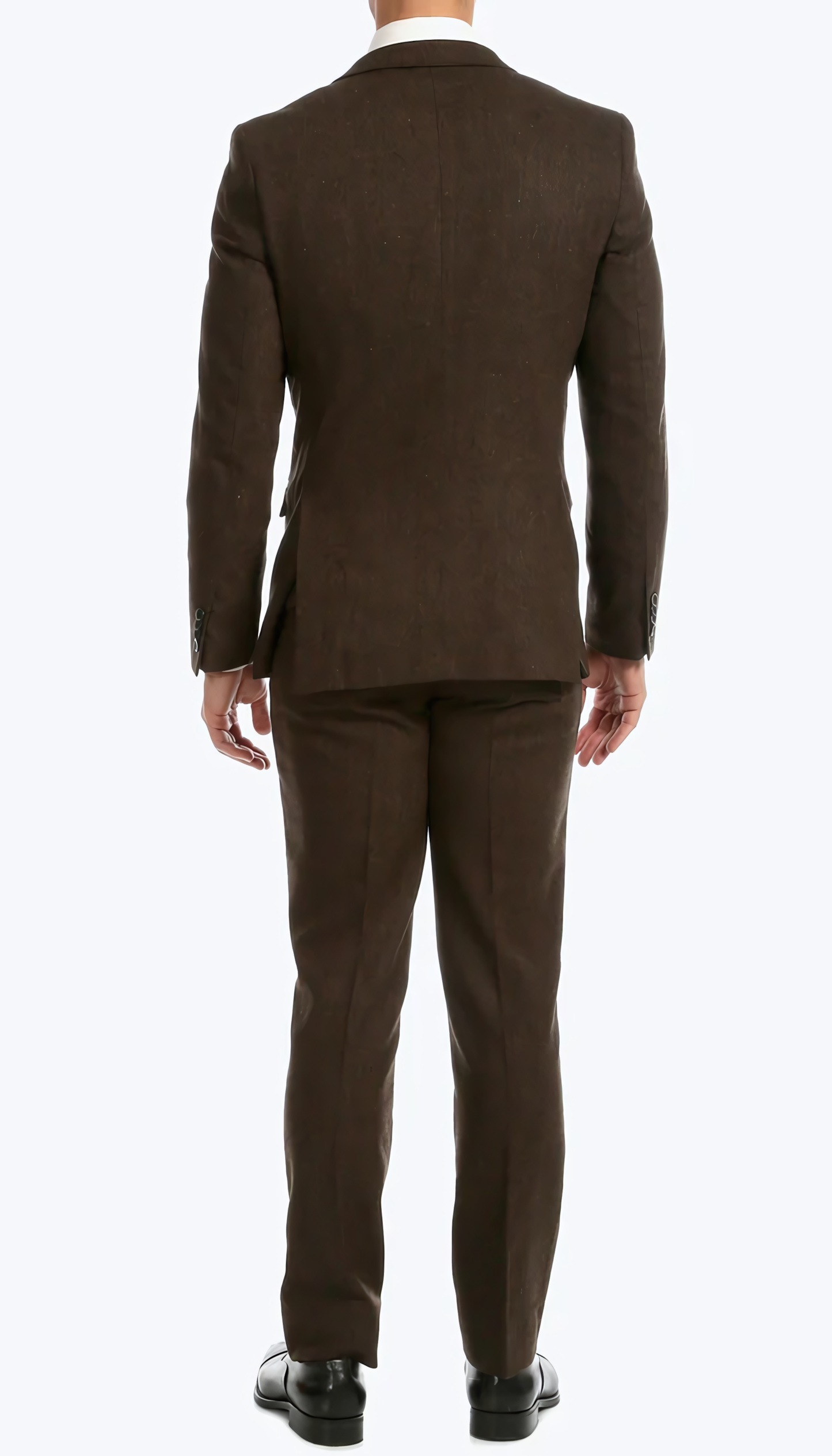 3-Piece Slim Fit Cognac Suit