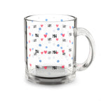 10oz Glass Mug Heart IVORYNN