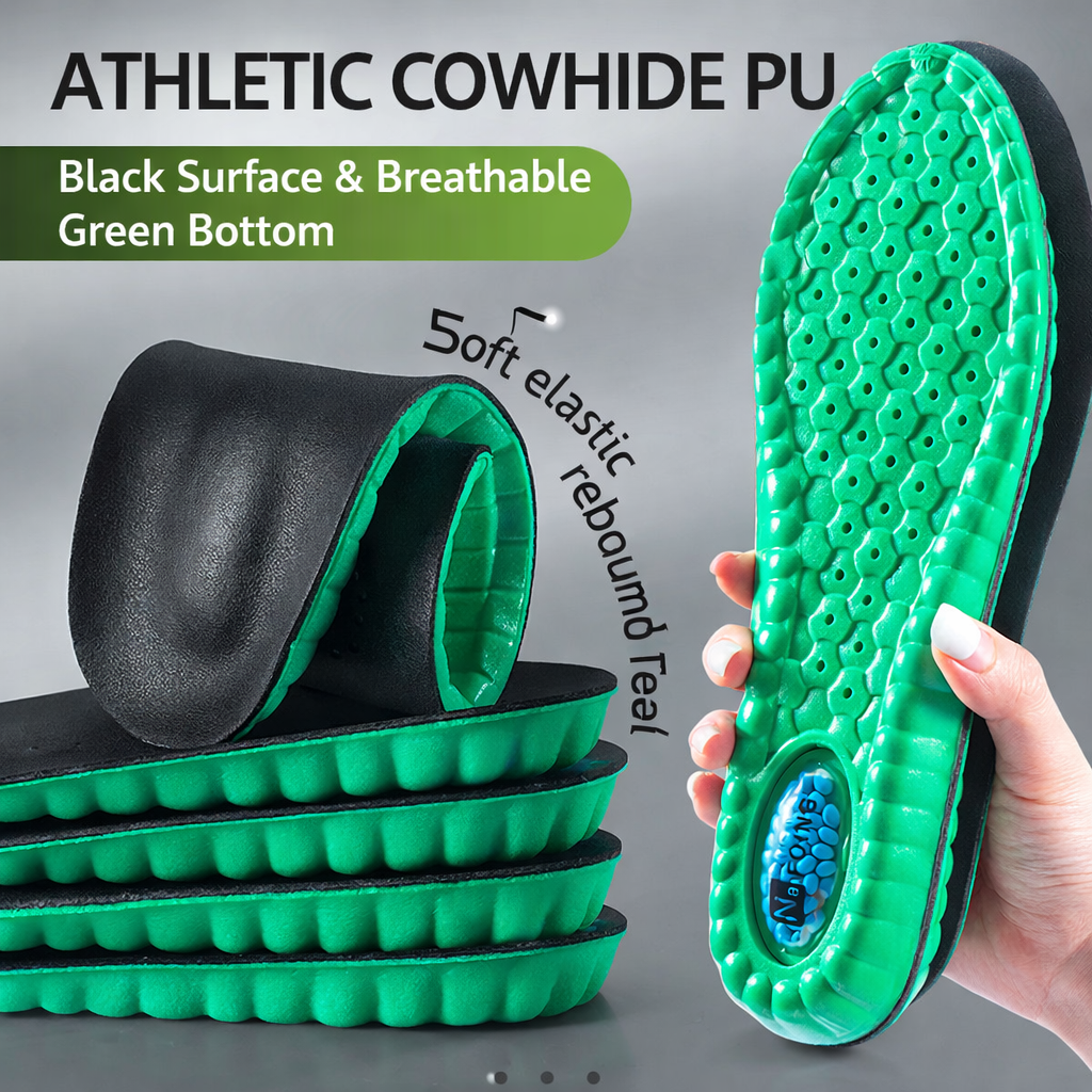 Soft and Odor Breathable Cowhide Insoles