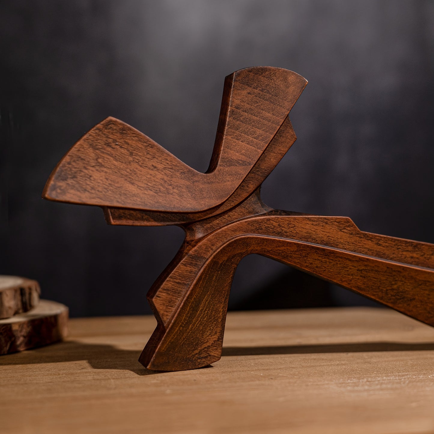 Vintage Wooden 3D Cross Wall Art