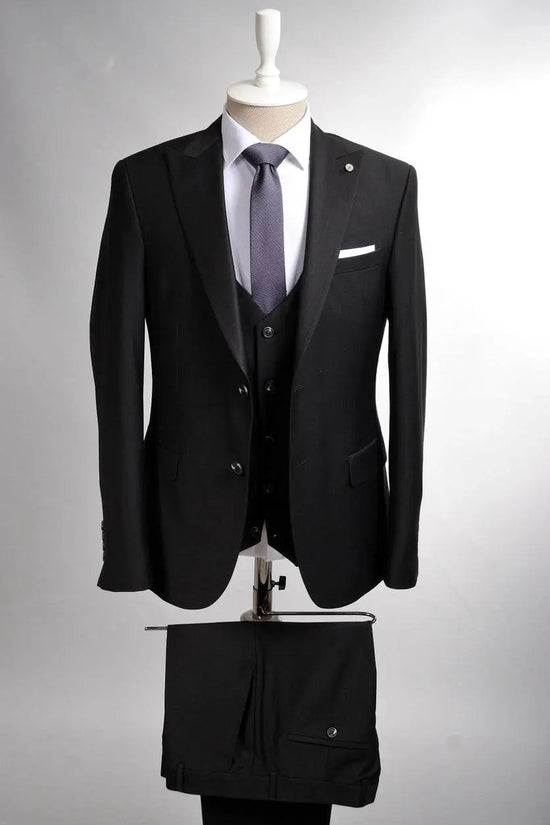 3Pcs Slim Fit Luxury Wedding Men's Suit - IVORYNN