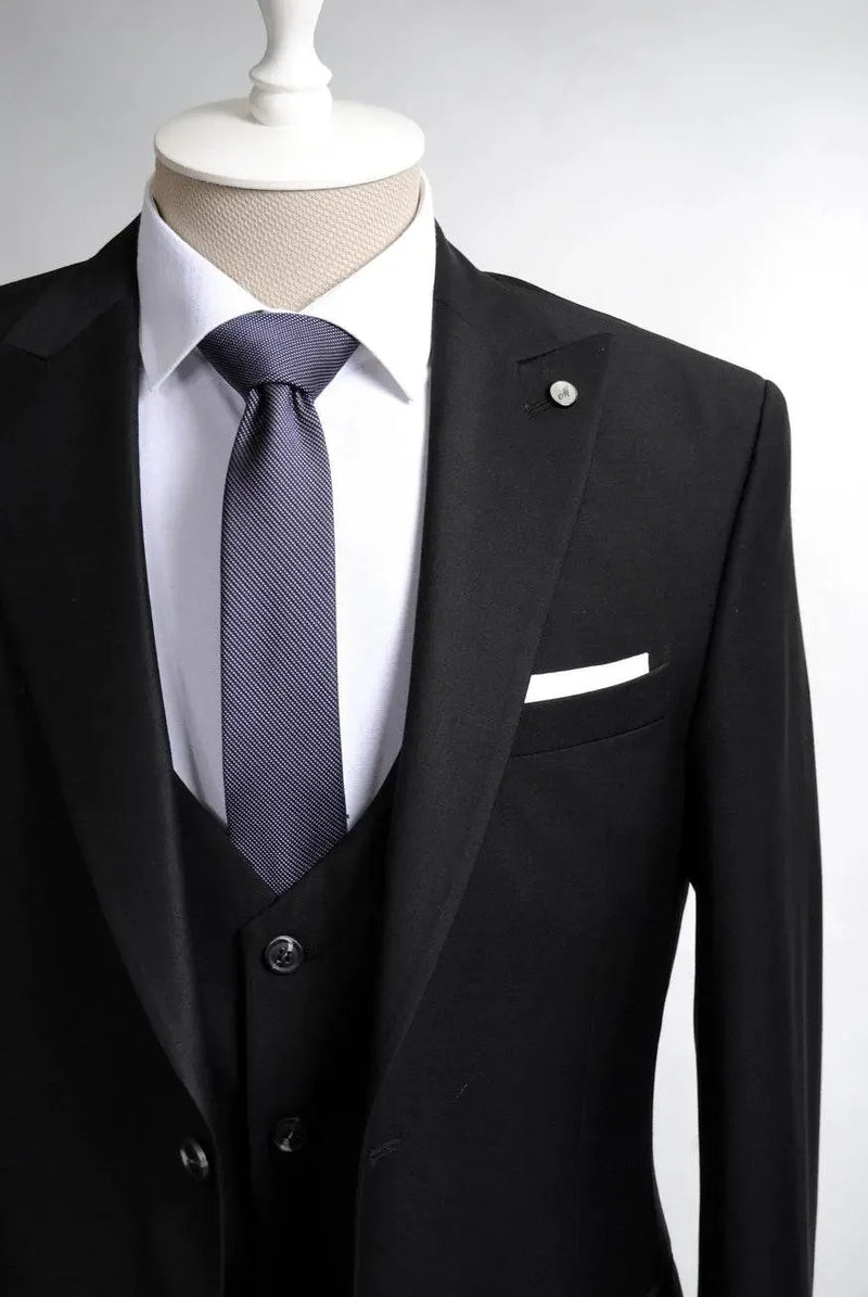 3Pcs Slim Fit Luxury Wedding Men's Suit - IVORYNN