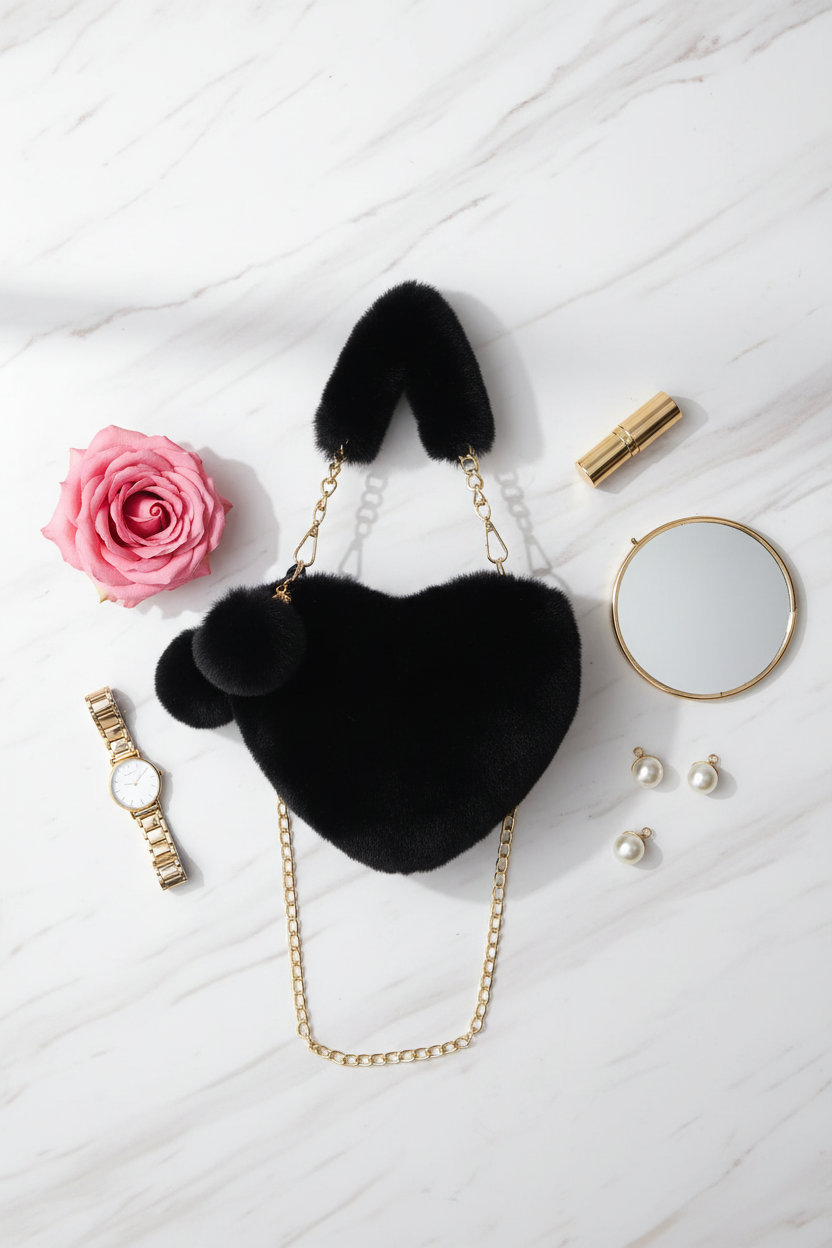 صورة 3 - مع وردة وردية ومكياج