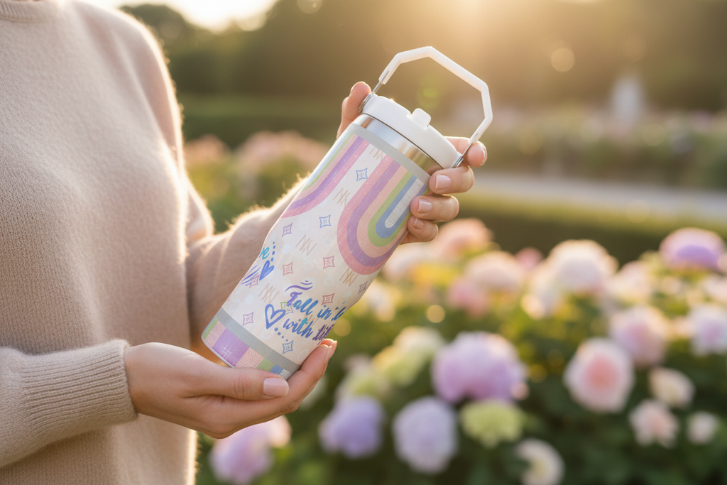 30oz Stainless Steel Holder Friendly Travel Tumbler