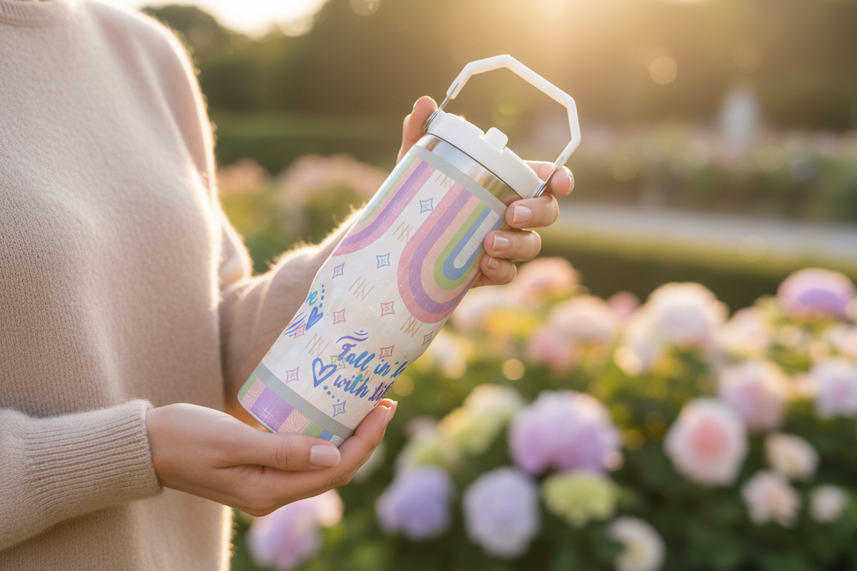 30oz Stainless Steel Holder Friendly Travel Tumbler