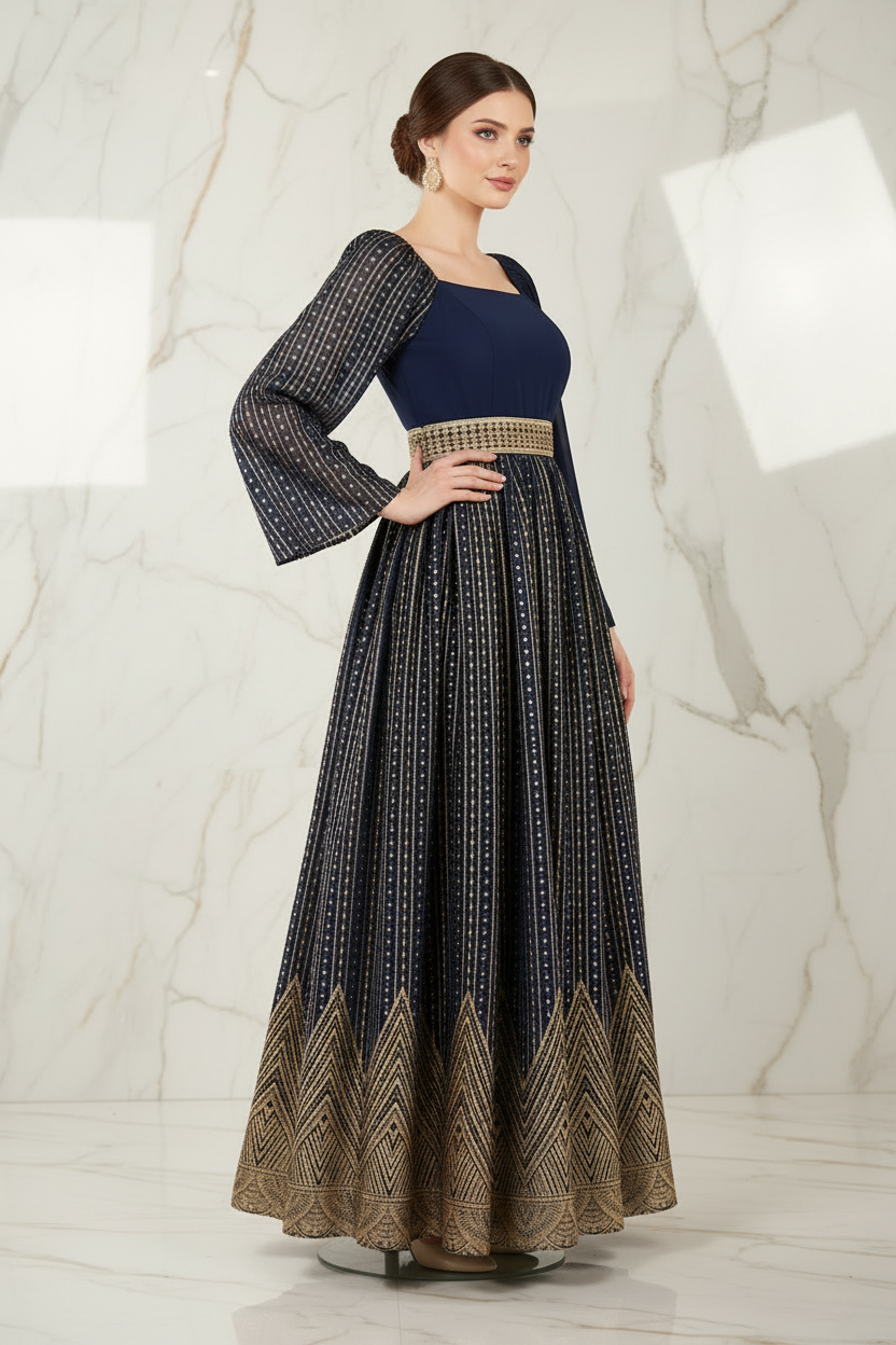 صورة 3 - منظر جانبي أيمن يُظهر الكم المزخرف