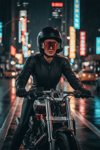 صورة 3 - ليلية مع النيون الأحمر