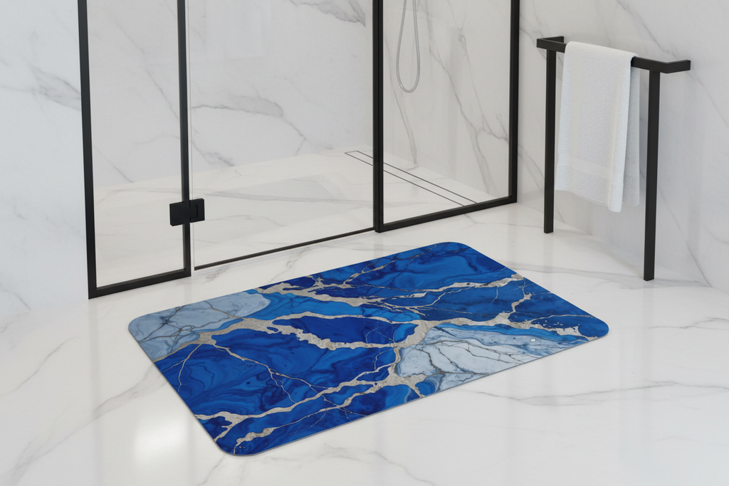 صورة 3 - الحجم المتوسط أمام دش بإطار أسود