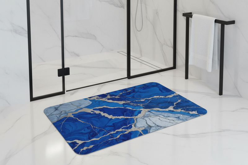 صورة 3 - الحجم المتوسط أمام دش بإطار أسود