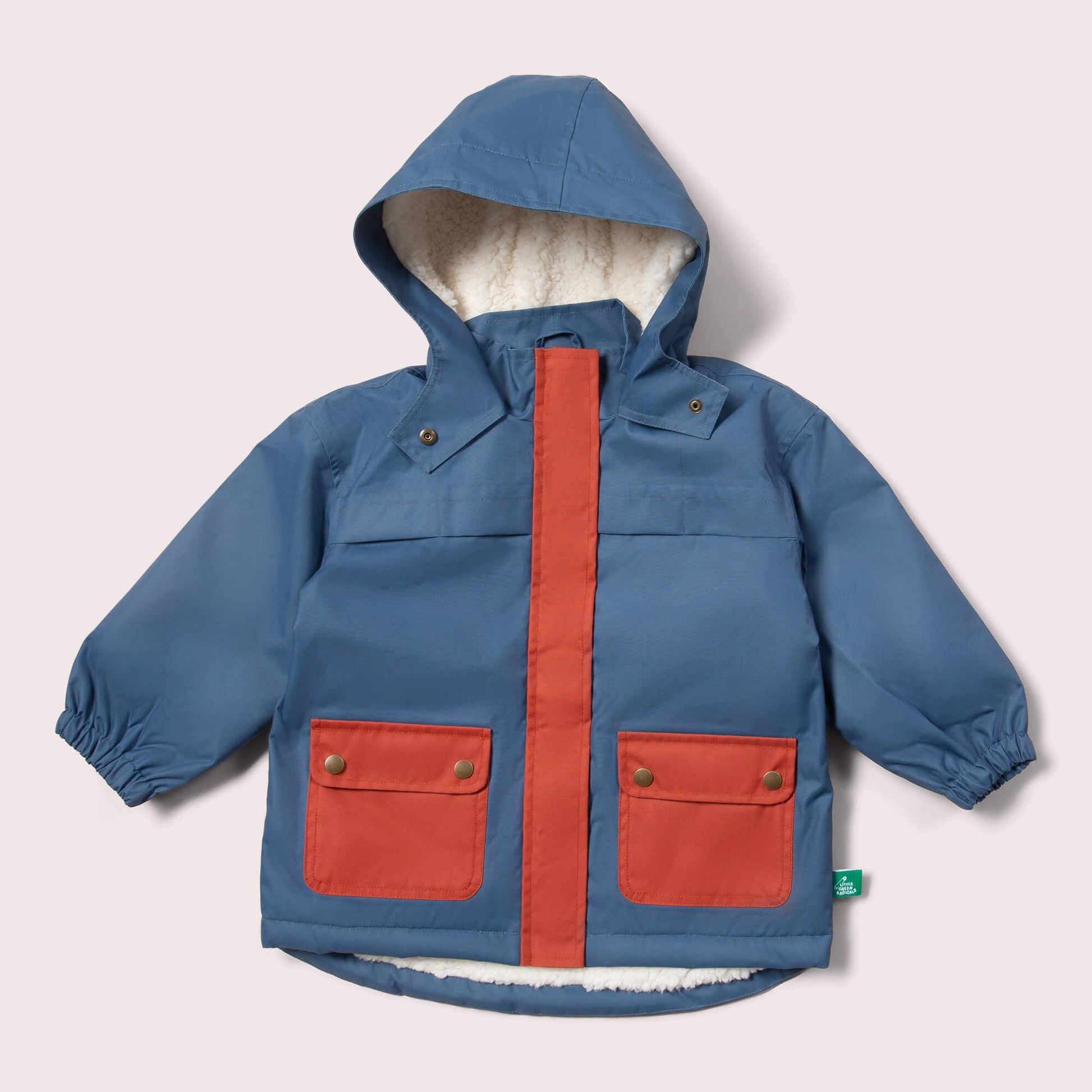 Kids Moonlight Blue Recycled Waterproof Winter Coat – Eco-Friendly, Warm, Durable