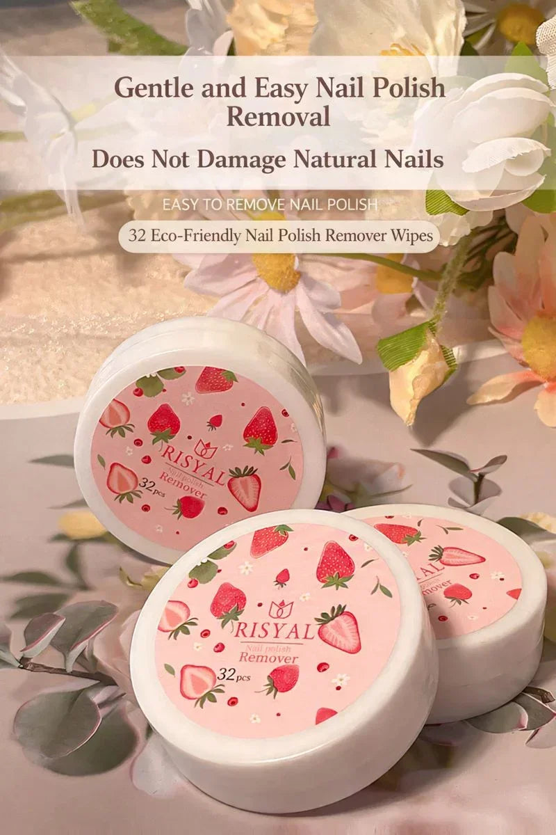 32 Pieces Nail Polish Remover Wipes