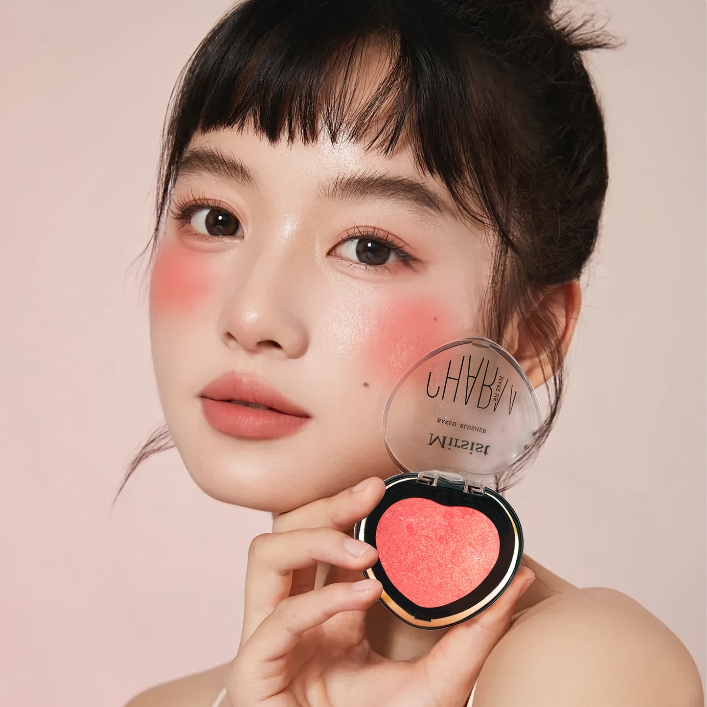Heart Shaped luxury Soft Blush
