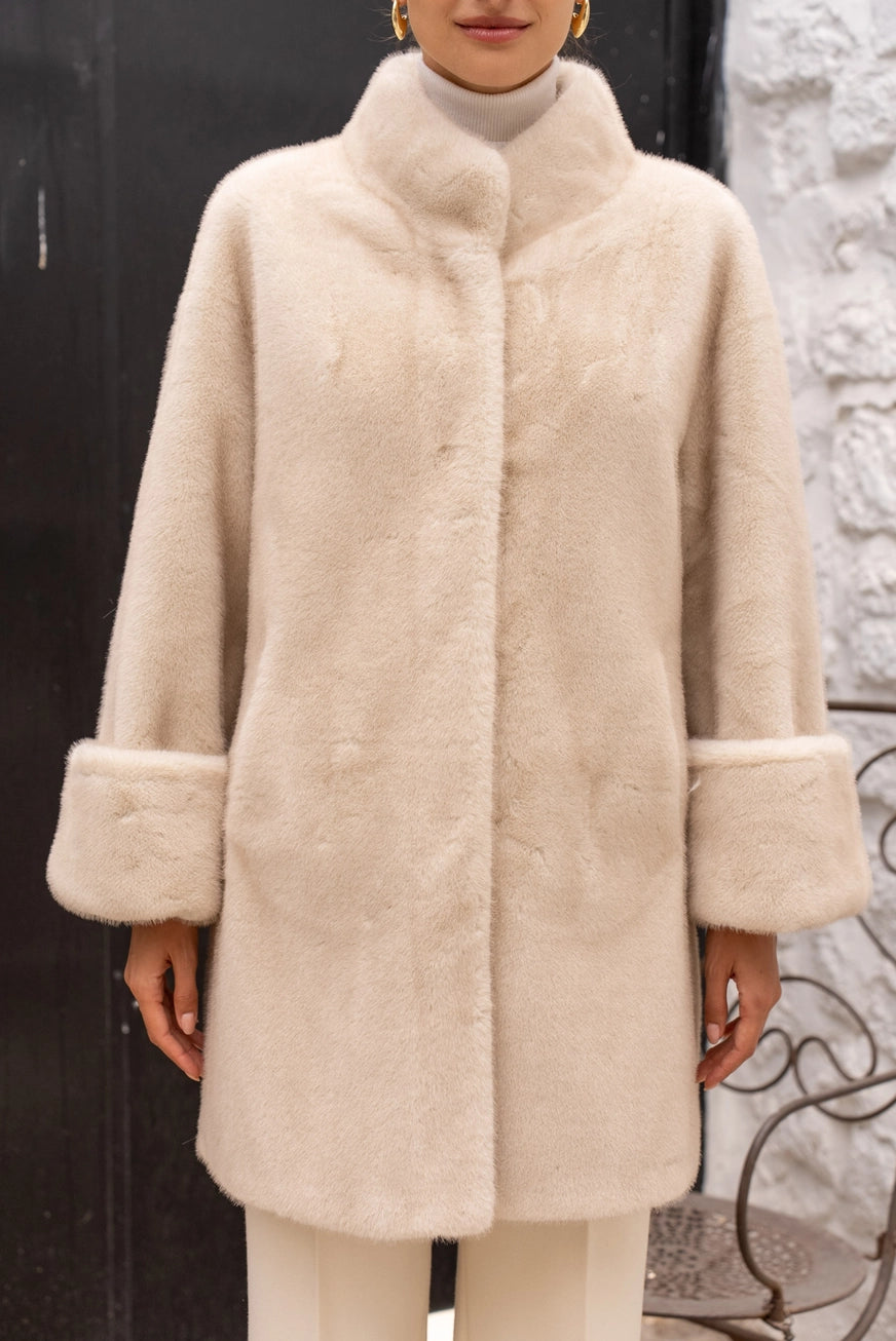 Chic Ultra-Soft Long Faux Fur Coat