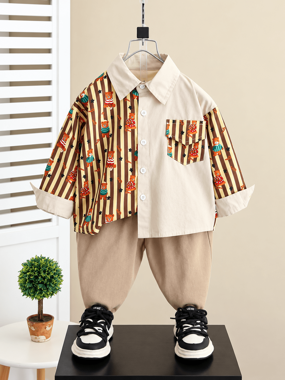 Korean Style Two Piece Baby Boys Set