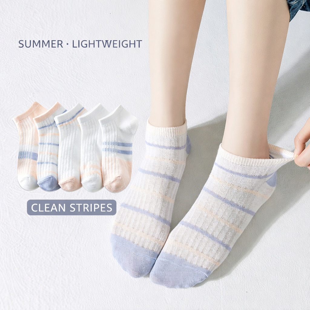 Breathable Mesh Boat Women Socks