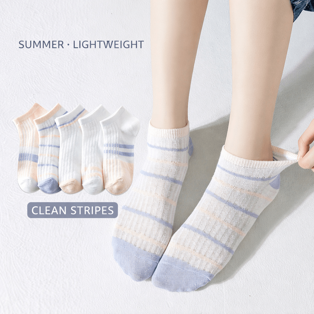 Breathable Mesh Boat Women Socks