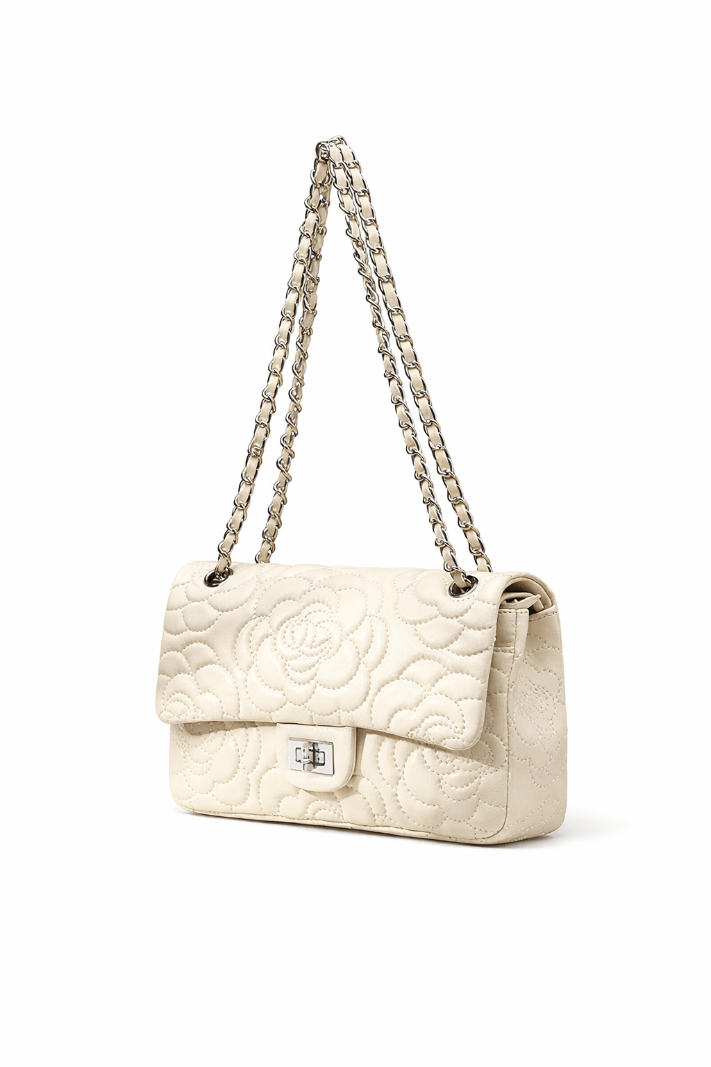 Genuine Leather White Crossbody Bag