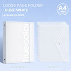 A4 Loose-Leaf Folder Information Book Transparent