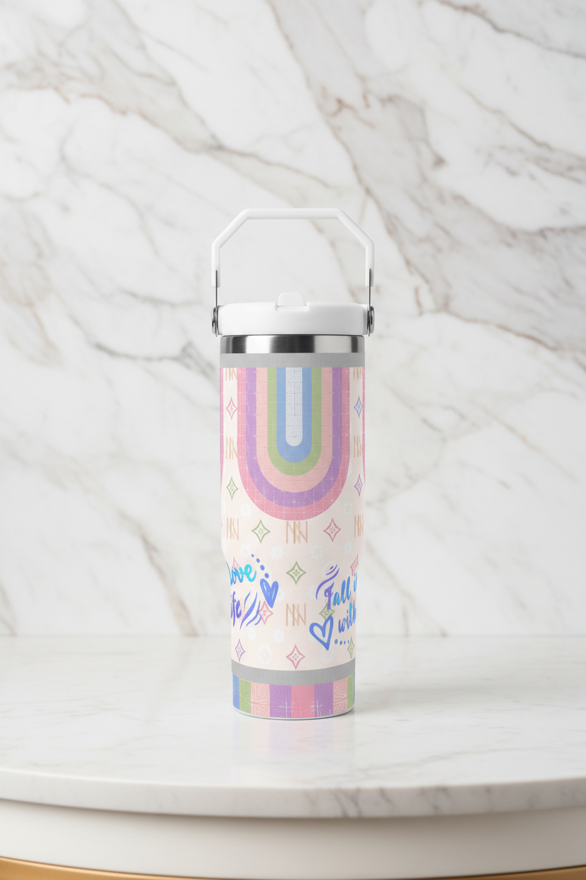 30oz Stainless Steel Holder Friendly Travel Tumbler