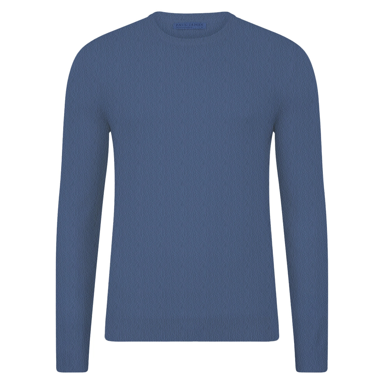 Premium Extra Fine Merino Wool Denim Blue Sweater