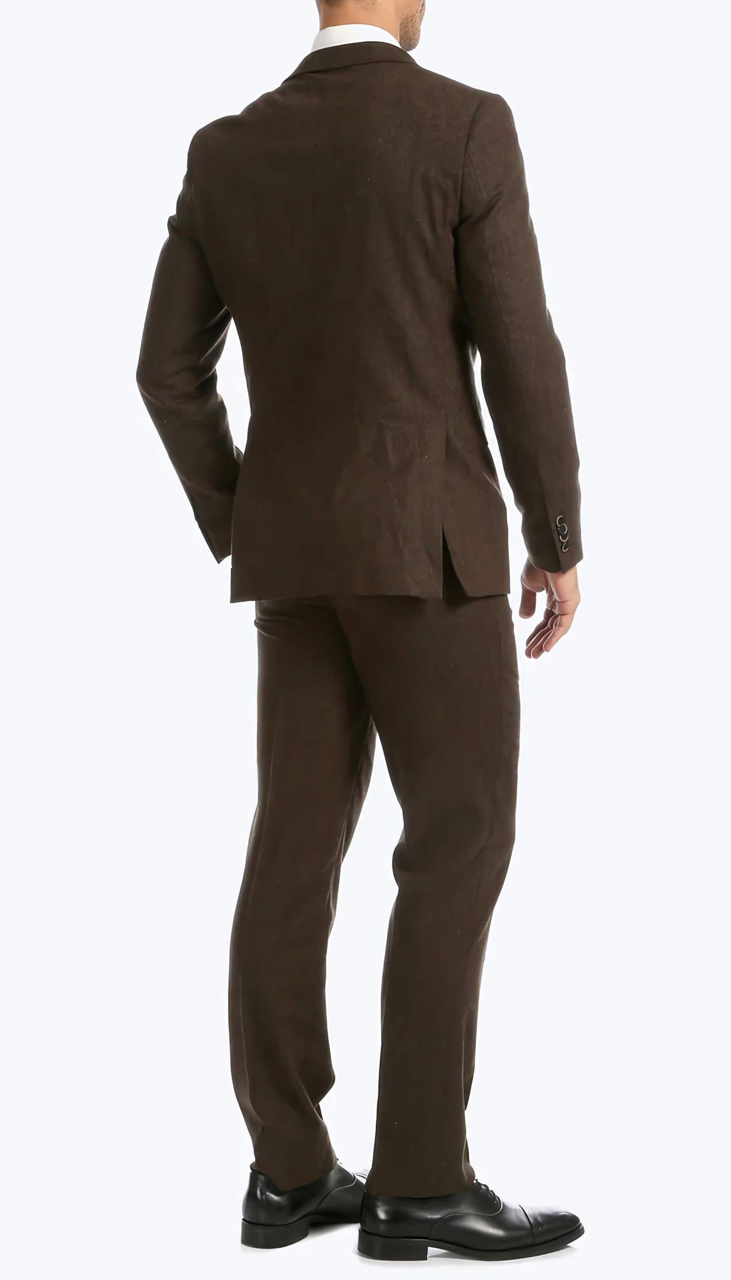 3-Piece Slim Fit Cognac Suit