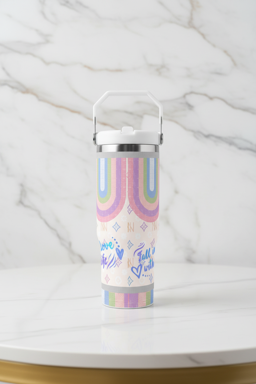 30oz Stainless Steel Holder Friendly Travel Tumbler