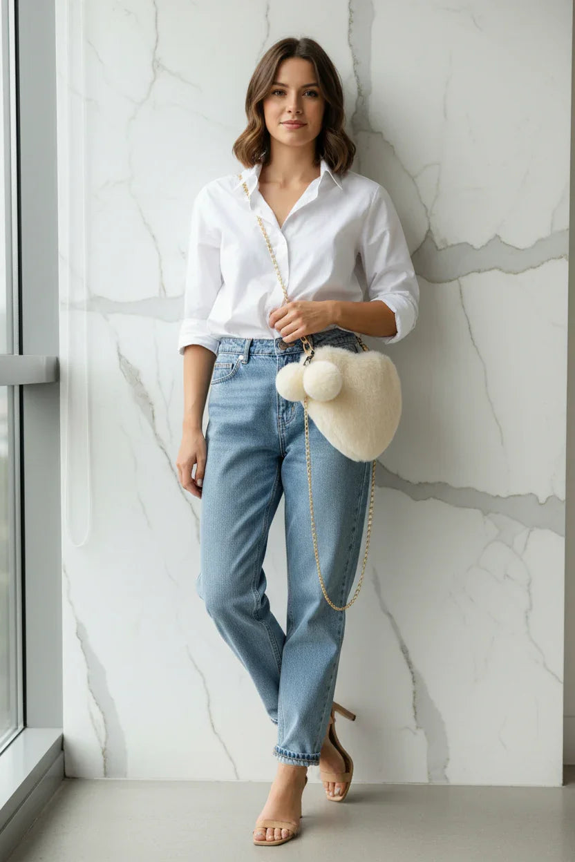 صورة 5 - جينز وقميص أبيض