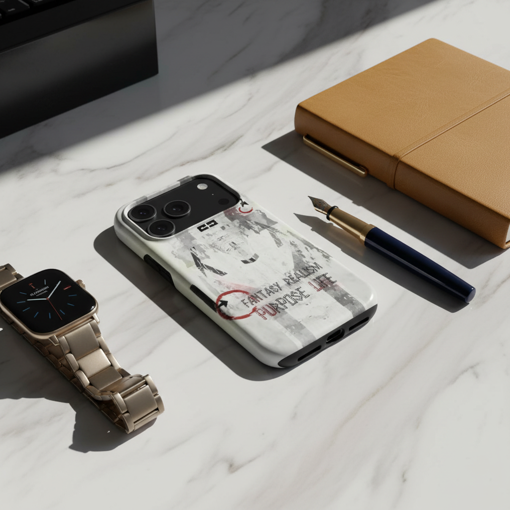 صورة 5 - الآيفون مع ساعة ذكية ودفتر وقلم