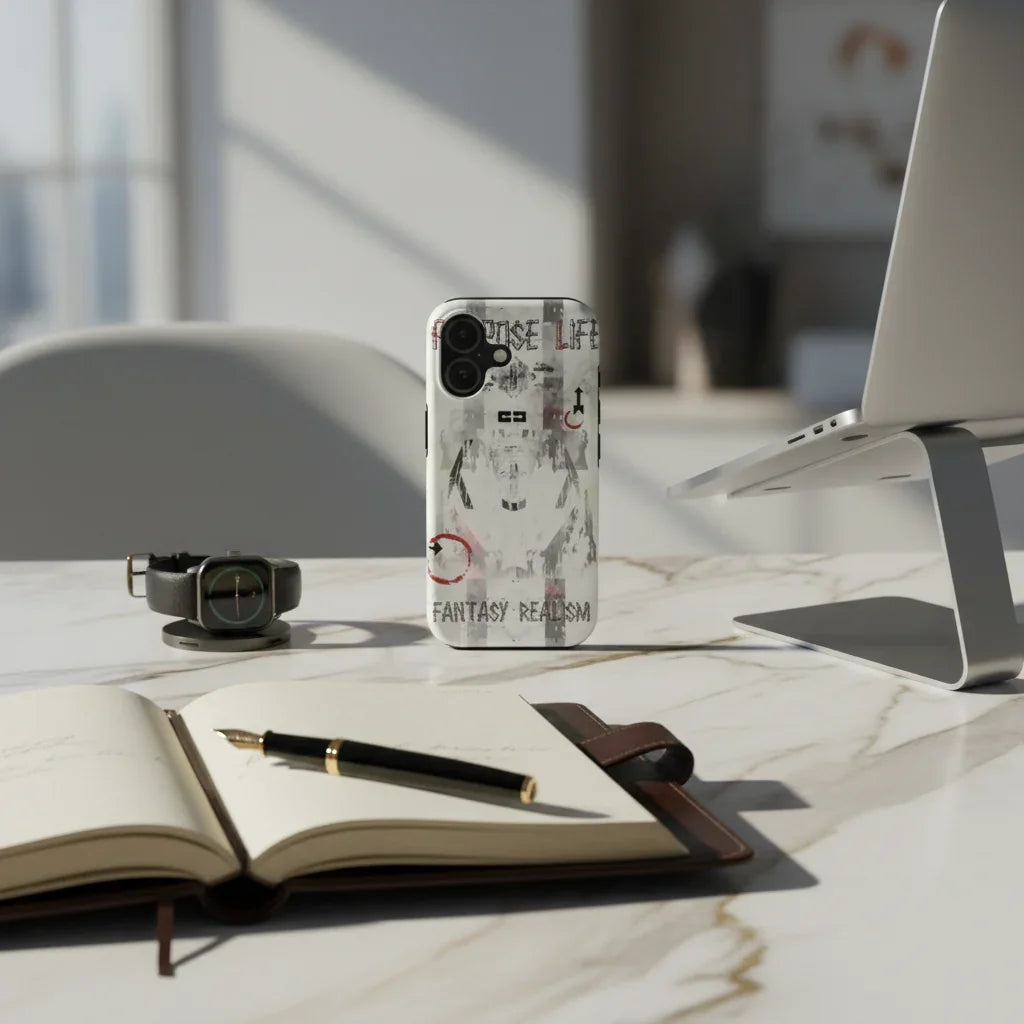 صورة 5 - الآيفون مع ساعة ذكية ودفتر وقلم