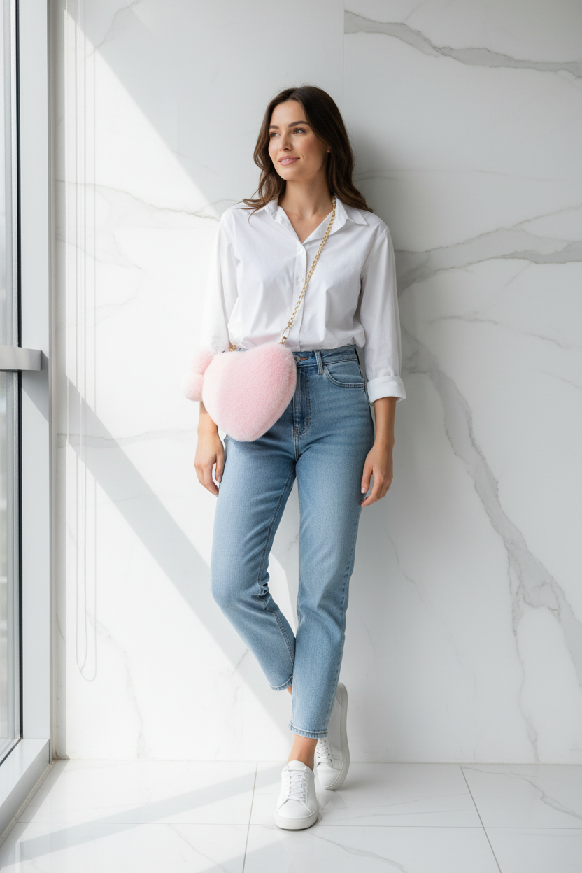 صورة 5 - جينز وقميص أبيض