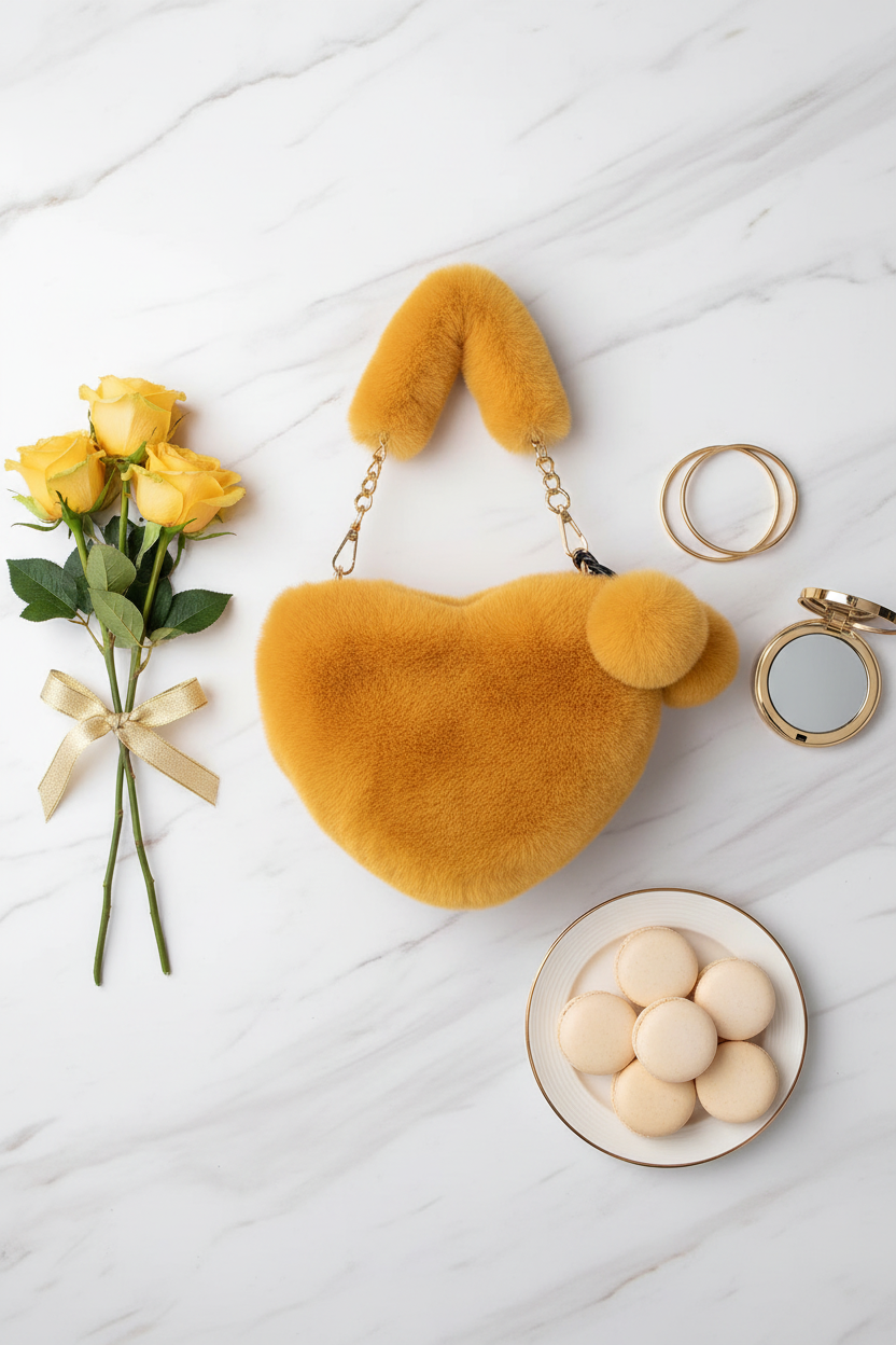 صورة 5 - مع باقة ورد صفراء ومعكرون