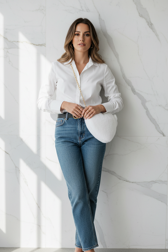 صورة 5 - جينز وقميص أبيض