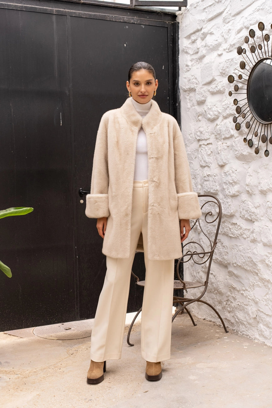 Chic Ultra-Soft Long Faux Fur Coat